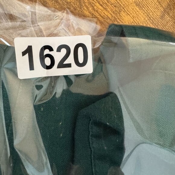 J Jill Love Linen Shirt Womens Green Button Front Tunic Top M Long Sleeve Loose - Picture 8 of 8